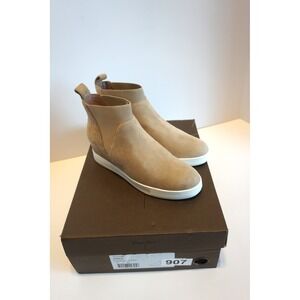 Paolo Ari-L Fawn Kid Suede Wedge Sneakers Tan Ankle Booties Size 5 M